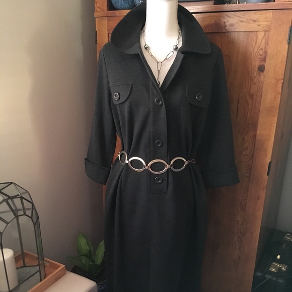 Spiegel Dresses & Skirts - Charcoal Gray Dress Like New